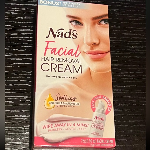 Nads Sensitive Facial Hair Removal Cream - Gentle & Soothing, 0.99 Oz - Picture 2 of 4